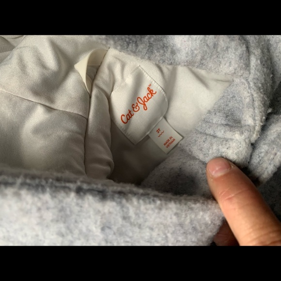 2t bunny coat with matching size 7 bunny shoes - Picture 3 of 3